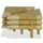 Sängbord 2 st 60x60x40 cm bambu naturlig