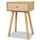 Sängbord 2 st massiv furu 40x30x61 cm brun