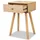 Sängbord 2 st massiv furu 40x30x61 cm brun