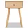 Sängbord 2 st massiv furu 40x30x61 cm brun