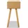 Sängbord 2 st massiv furu 40x30x61 cm brun