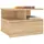 Svävande sängbord 2 st sonoma-ek 40x31x27 cm konstruerat trä