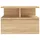Svävande sängbord 2 st sonoma-ek 40x31x27 cm konstruerat trä