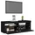 TV-bänk med LED-belysning svart 120x35x40 cm