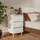 Sängbord med ben i massivt trä 2 st vit 40x30x69 cm