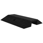 Tröskelramp med bro 49x40x8 cm gummi