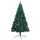 Halv plastgran med LED och julgranskulor grön 120 cm