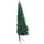 Halv plastgran med LED och julgranskulor grön 120 cm