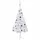 Plastgran med LED och julgranskulor 150 cm 380 grenar