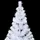 Plastgran med LED och julgranskulor 150 cm 380 grenar