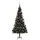 Plastgran med LED och julgranskulor svart 150 cm PVC
