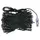 Plastgran med LED och julgranskulor svart 150 cm PVC