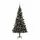 Plastgran med LED och julgranskulor svart 210 cm PVC