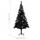 Plastgran med LED och julgranskulor svart 210 cm PVC
