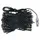 Plastgran med LED och julgranskulor svart 210 cm PVC