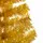 Plastgran med LED och julgranskulor guld 180 cm PET