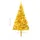 Plastgran med LED och julgranskulor guld 180 cm PET