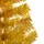 Plastgran med LED och julgranskulor guld 210 cm PET