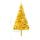 Plastgran med LED och julgranskulor guld 210 cm PET