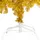 Plastgran med LED och julgranskulor guld 210 cm PET