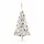 Plastgran med LED och julgranskulor silver 150 cm PET