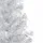 Plastgran med LED och julgranskulor silver 150 cm PET