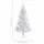 Plastgran med LED och julgranskulor silver 150 cm PET