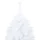 Plastgran med LED och julgranskulor vit 150 cm PVC