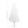 Plastgran med LED och kulor vit 120 cm