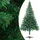 Plastgran med LED och julgranskulor 210 cm 910 grenar  