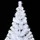 Plastgran med LED och julgranskulor 150 cm 380 grenar 