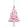 Plastgran med LED och julgranskulor rosa 240 cm PVC 