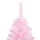 Plastgran med LED och julgranskulor rosa 240 cm PVC 