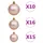 Plastgran med LED och julgranskulor rosa 240 cm PVC 