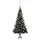 Plastgran med LED och julgranskulor svart 180 cm PVC 