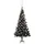 Plastgran med LED och julgranskulor svart 180 cm PVC 