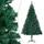 Plastgran med LED och julgranskulor grön 210 cm PVC 