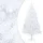 Plastgran med LED och julgranskulor vit 120 cm PVC 