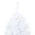 Plastgran med LED och julgranskulor vit 150 cm PVC 