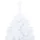 Plastgran med LED och julgranskulor vit 210 cm PVC 