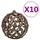 Plastgran med LED och julgranskulor vit 210 cm PVC 
