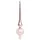 Plastgran med LED och kulor vit 210 cm 