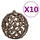Plastgran med LED och kulor vit 210 cm 