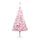 Plastgran med LED och julgranskulor rosa 210 cm PVC 