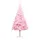 Plastgran med LED och julgranskulor rosa 210 cm PVC 