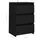 Sängbord svart 40x35x62,5 cm konstruerat trä