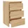 Sängbord sonoma-ek 40x35x62,5 cm konstruerat trä
