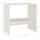 Sängbord vit 40x30,5x40 cm massiv furu 
