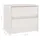 Sängbord 2 st vit 40x30,5x35,5 cm massiv furu