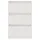 Sängbord vit 40x29,5x64 cm massiv furu